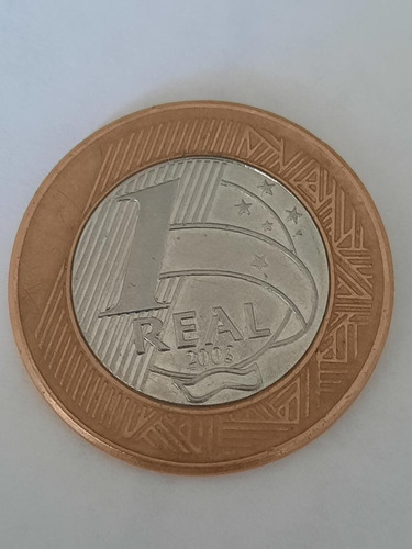 Moneda De 1 Real De Brasil   Año 2003