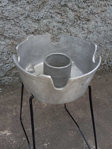 Suporte Para Tacho Fogareiro A Álcool Em Alumínio Fundido