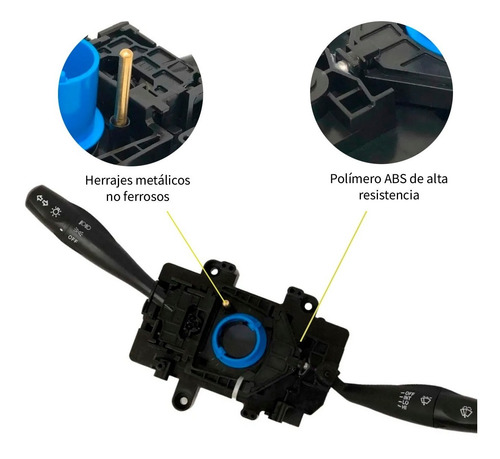 Imagen 3 de 6 de Palanca De Direccional Y Limpiaparabrisas Hyundai Atos 01-02