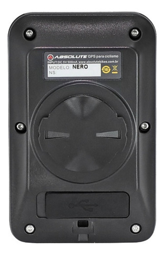 Ciclocomputador Com Gps Absolute Nero Compatível C/ Strava
