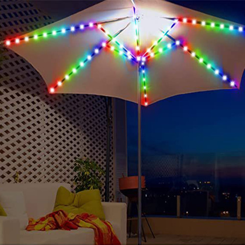 Luzes Solares De Guarda-chuva Guarda-chuva De Pátio Movido A