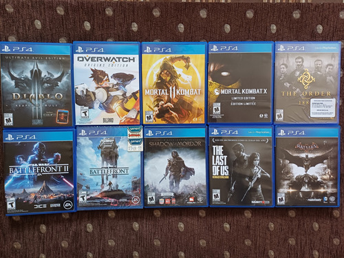 Juegos Ps4 Paquete De 10 Discos Varios Títulos Impecables