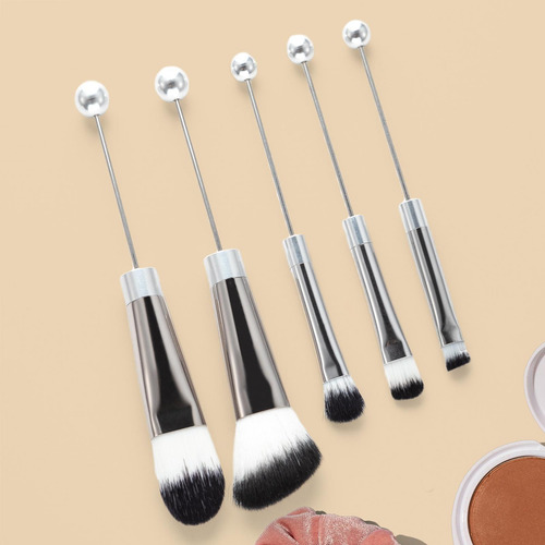 Juego De Brochas De Maquillaje De 5 Piezas, Kits De
