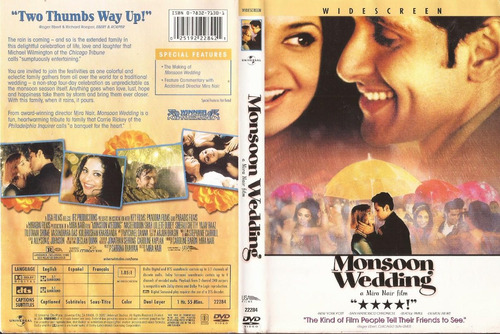 Monsoon Wedding Dvd Naseeruddin Shah Lillete Dubey Mira Nair