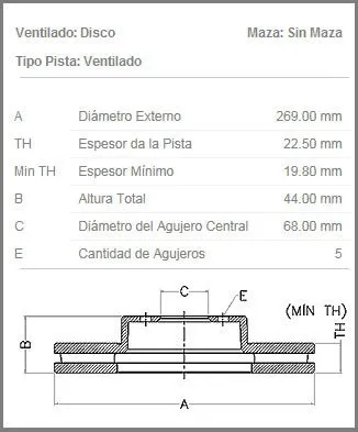 Kit De Disco De Freno Delantero Fremax Renault Captur 1.6 L