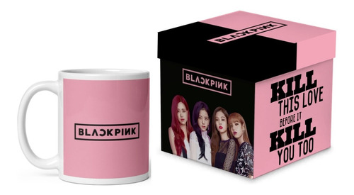 Black Pink Taza K-pop Con Caja De Madera Para Regalo