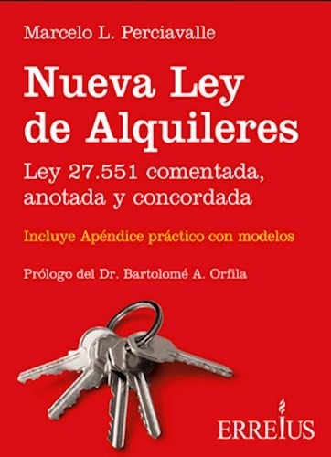 Libro Nueva Ley De Alquileres De Marcelo L. Perciavalle