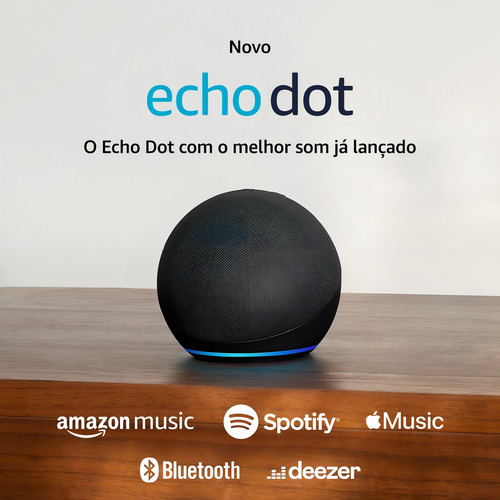 Alexa Echodot 5a Geração Alto-falante Inteligente Cor Preto Preto