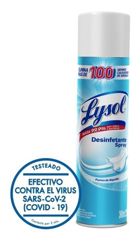 Desinfectante Aerosol Lysol Elimina 99.9% Virus Y Bacterias