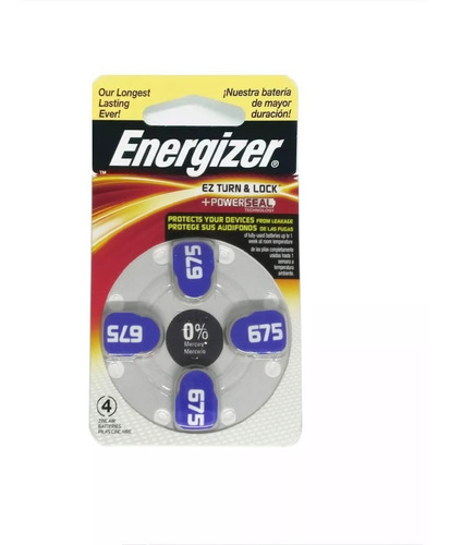 Pila Energizer Az 675blister X20unidades Audifono Audiologia