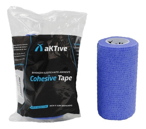 Bandagem Elástica Auto Aderente Cohesive 10 Cm Aktive Tape