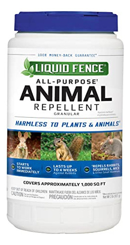 Repelente De Animales Multiusos Granular Liquid Fence, Paqu