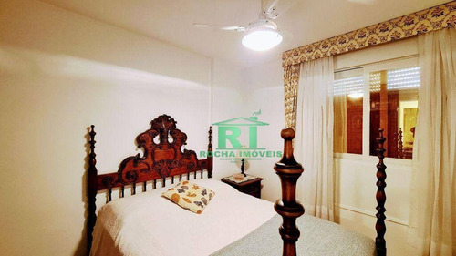 Imagem 8 de 19 de Apartamento Na Praia, Vista Para O Mar, Sacada, 2 Dormitórios + Dependência De Empregada, 1 Vaga De Garagem, Pitangueiras, Guarujá/sp - Ap5529