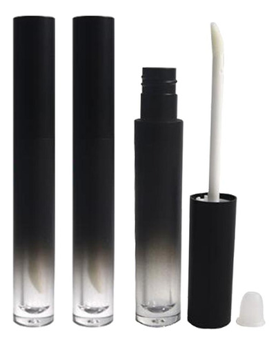 Tubos De Brilho Labial Vazios Com Pincel, 6 Unidades