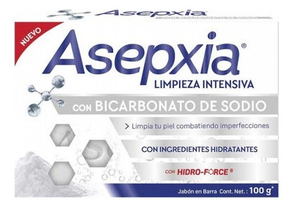 Asepxia Jabón En Barra Bicarbonato 100 Gr