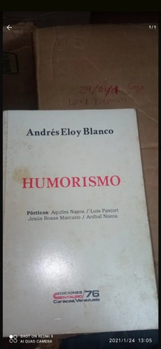 Libro Humorismo. Andrés Eloy Blanco