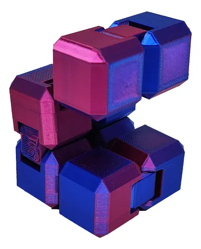 Fidget Cubo Infinito Anti Estresse Cube Infinity 3d Bicolor