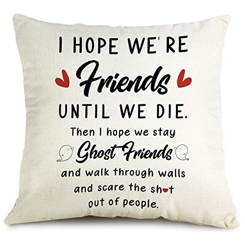 El Mejor Regalo De Amistad Amigos Funda De Almohada Esp...