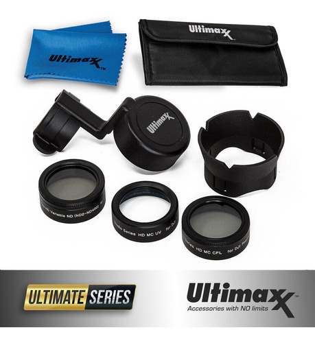 Set De 7 Piezas Filtro Para Lente Uv Cpl Nd2 Nd400 Tapa