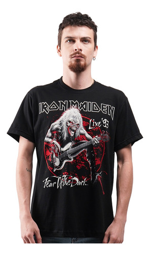 Camiseta Oficial Iron Maiden Live 93 Rock Activity
