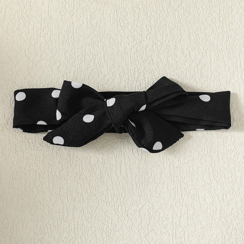 3 Pcs Conjunto De Mameluco Con Diadema Y Estampado De Letras Blanco 18-24 M