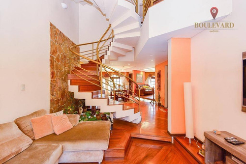 Casa Com 3 Dormitórios À Venda, 332 M² Por R$ 1.200.000 - Capão Raso - Curitiba/pr - Ca0168