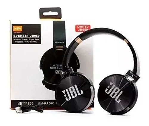 Headphone Bluetooth Jbi Evesrest Jb95 0 Wireless Fm Mp3 Cor Preto