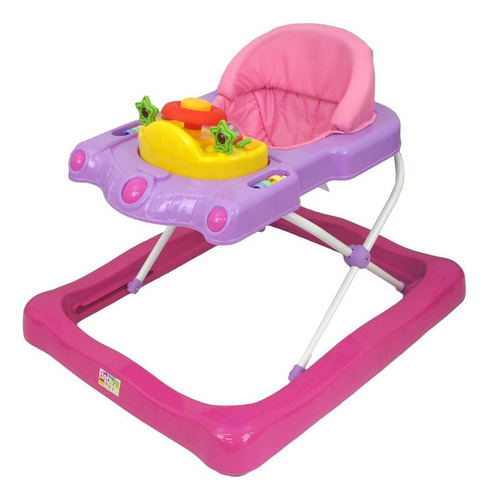 Andador Infantil Musical Baby Style Space Rosa 9-12kg