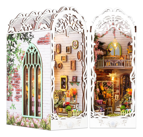 Kit Bricolaje Miniatura Estantería De Casa De Muñecas Madera