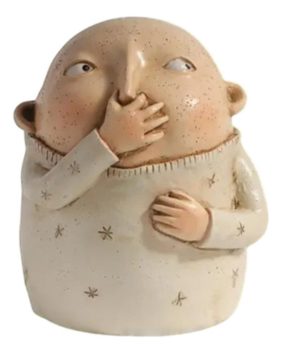 Estatua De Baño De Niño Con La Nariz Sujetada Figura