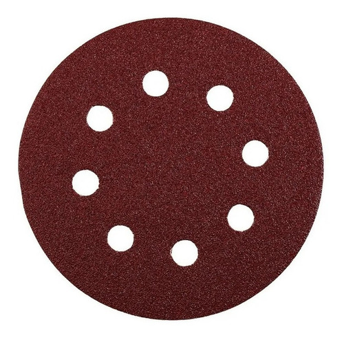 Imagen 1 de 4 de Lijas X5 Abrojo 125mm 8 Agujeros Lijadora Roto Orbital Kwb
