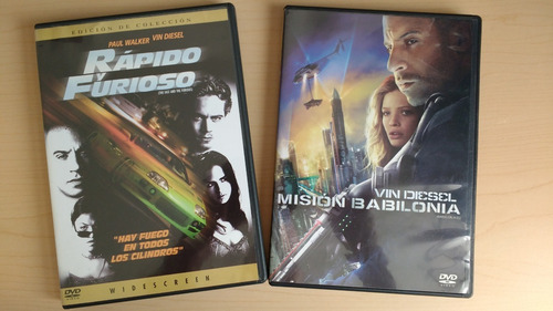 Rápido Y Furioso + Misión Babilonia (vin Diesel)