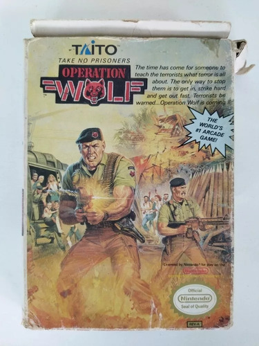 Nintendo Nes Operation Wolf Juego Cartucho Guerra Arcade (Usado)