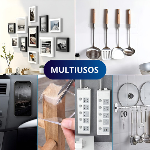 Cinta Doble Cara Adhesiva Ecomlab Transparente Nano Tape Liso