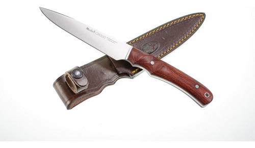 Cuchillo Muela Criollo 14 Madera Funda España Caza Color Plateado