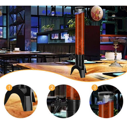 Dispensador De Cerveza Mimosa Estable Estable 15l Negro