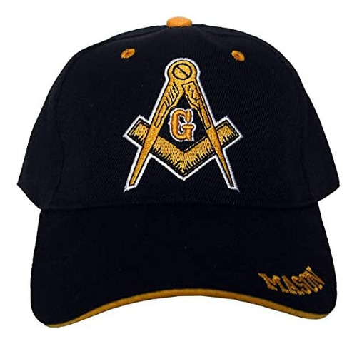 Black Duck Brand Freemason Béisbol Ajustable Bordado En 3d (