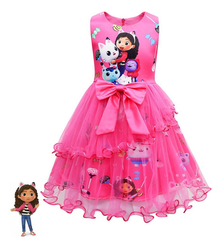 Gabbys Dollhouse Disfraz Vestido Cosplay Ropa Elegante Fiesta Cumpleaños Halloween Navidad