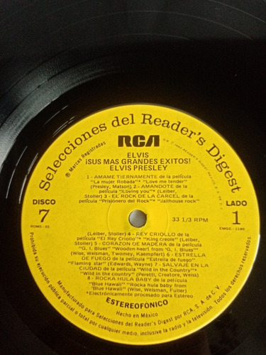 Lp. Elvis Presley - Elvis In The Movies - Exitos (Usado)