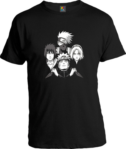 Remera Algodón Unisex Grupo 7 Naruto - Ok Creativo