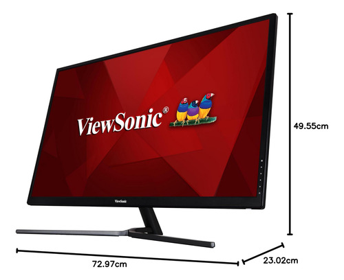 Monitor Viewsonic Ips 32 Wqhd 1440p, Srgb 99%, Hdmi/vga/dpor