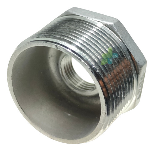 Conexión Reducción Bushing De 1 1/2 A 1/2 Acero Inoxidable