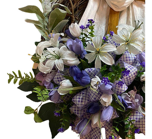Guirnalda De De La Puerta Delantera De De Pascua Feliz 35cm