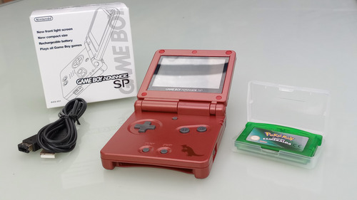 Nintendo Game Boy Advance Sp Con Bateria Nueva + Juego Rojo (Usado)