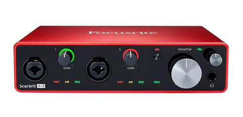 Interface De Audio Usb Focusrite Scarlett 4i4 3ra Generacion