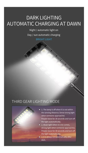 Foco Solar Led Con Sensor De Movimiento Para Exteriores