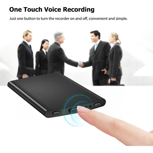 Cw Grabadora De Voz 16g Mini 192h Mp3 Activada Por Voz Para