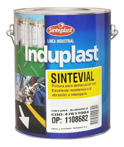 Pintura Alquidica Demarcacion Vial Sinteplast Bco/amarill 20