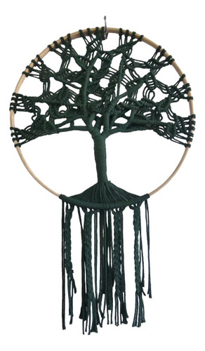 Atrapasueños Arbol De La Vida 45cm - Verde Vida