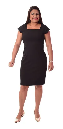Vestido tubinho hotsell preto para uniforme